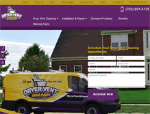 Tablet Screenshot of northernvirginiadryervent.com